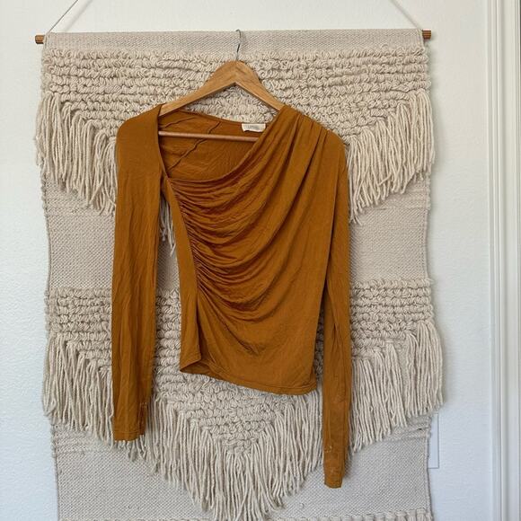 Lapointe Jersey Ruched Top - Picture 1 of 9